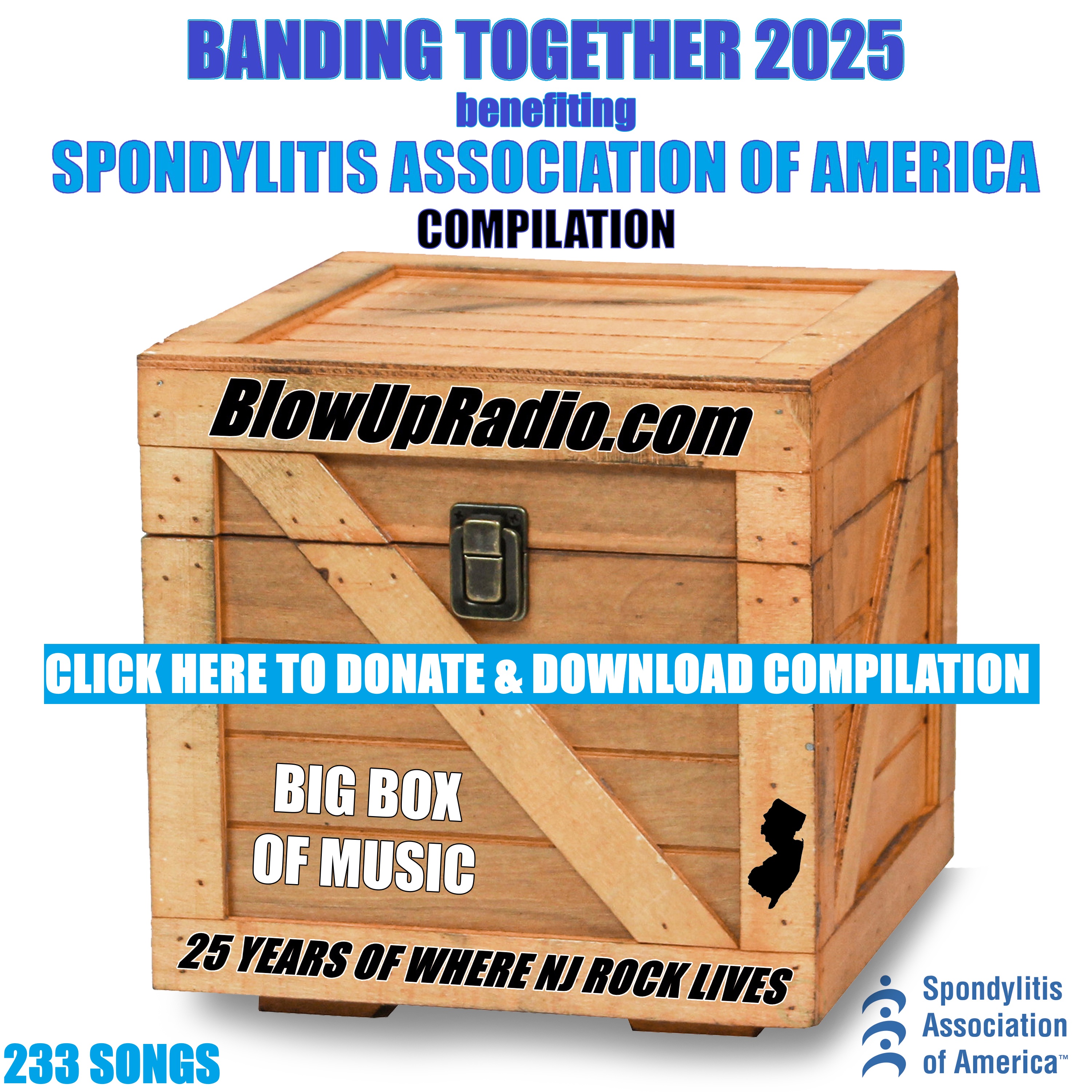 Banding Together 2025 benefiting Spondylitis Association of America - click here to donate